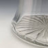 British vintage cut glass biscuit barrel silver plate lid 917g